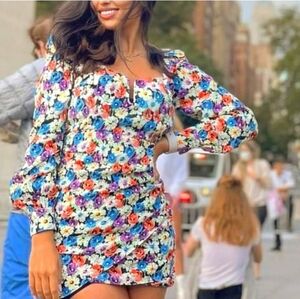 Zara  Dress Floral Mini Dress Size Small Bloggers Favorite